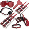Generique Kit BDSM 7 Pièces Caïman Rouge